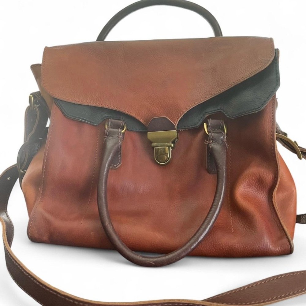 Vintage Leather School Bag